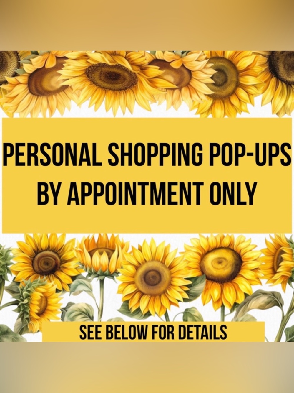 PERSONAL SHOPPING POP-UPS